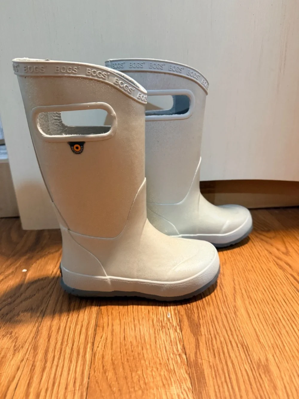 Brand New Bogs Silver Glitter Rainboots - Size 10